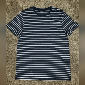 J.Crew| Navy Striped Basic Tshirt
